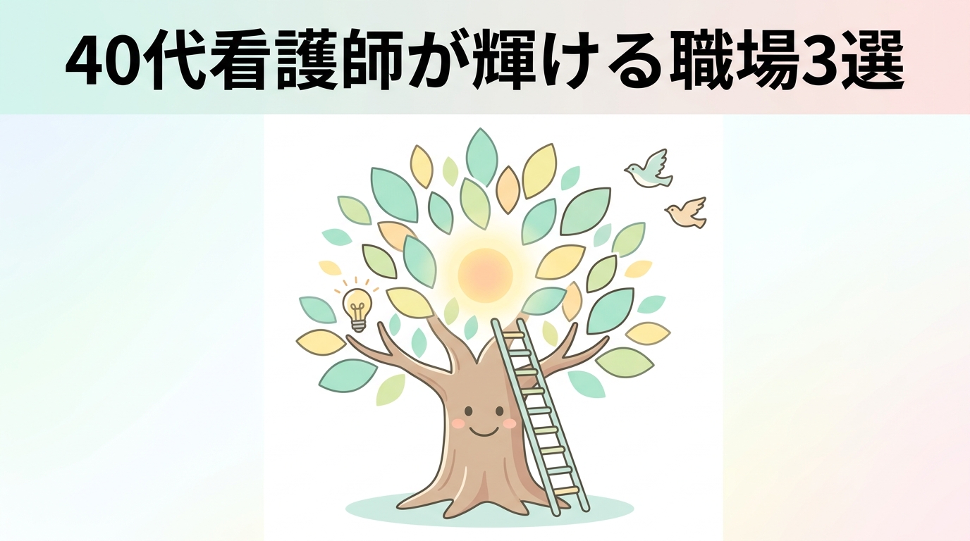 40代看護師が輝けるおすすめの職場3選