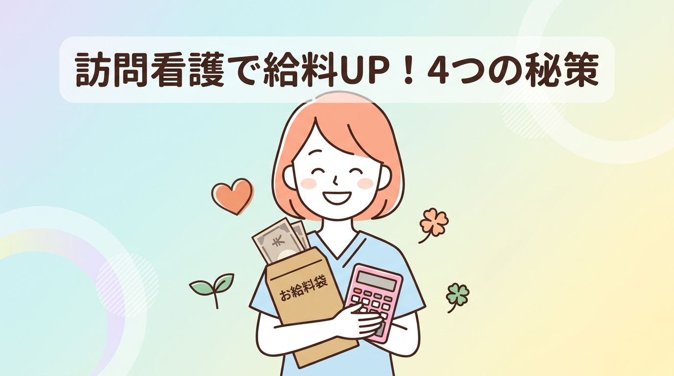 訪問看護で給料を上げるための4つの方法